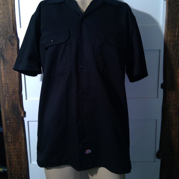 Dickies Men's Blue Button-Up Work Shirt (Size M) - Picture 1 of 9